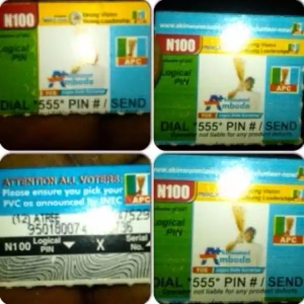 APC Adverts Now On N100 MTN Recharge Cards #2015election