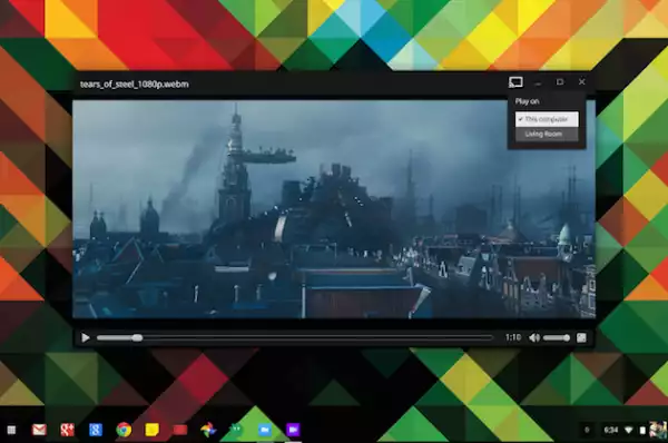 Chomebook- to-Chromecast  video? Yes, with  Google Drive