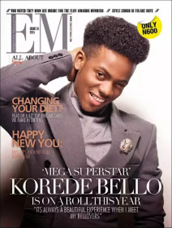 Korede Bello Covers Exquisite Magazine January 2015 Edition
