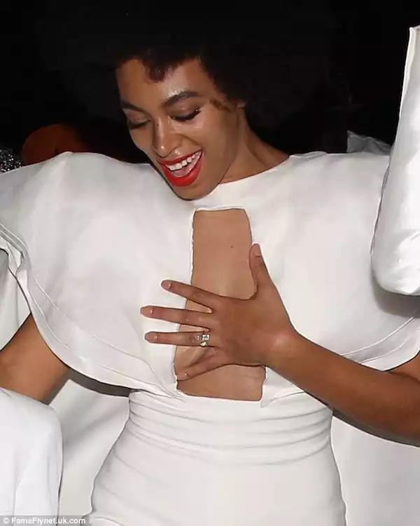 PHOTOS: How Solange suffered a minor wardrobe malfunction at wedding