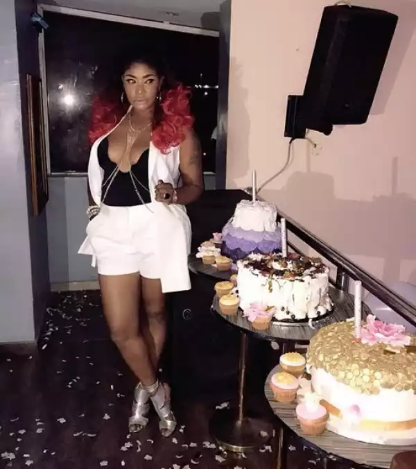 Photos: See How Married Actress, Angela Okorie, Exposed Her Oranges At A Party In Lagos