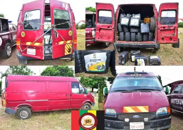 Amotekun Foils Armed Robbery Operation, Recovers Millions Of Naira Goods In Osun