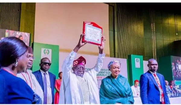 INEC’s Certificate Of Return Is Like World Cup Trophy To Me - Tinubu