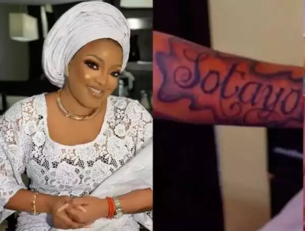 How Nigerian Actress, Sotayogaga Responded To A Fan Who Tattooed Her Name On His Arm