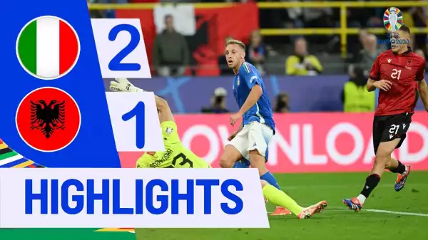 Italy vs Albania 2 - 1 (EURO 2024 Goals & Highlights)