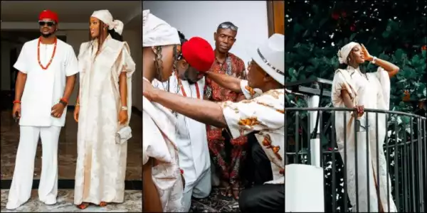 Paul Okoye rolls out photos from marriage introduction with Ivy Ifeoma