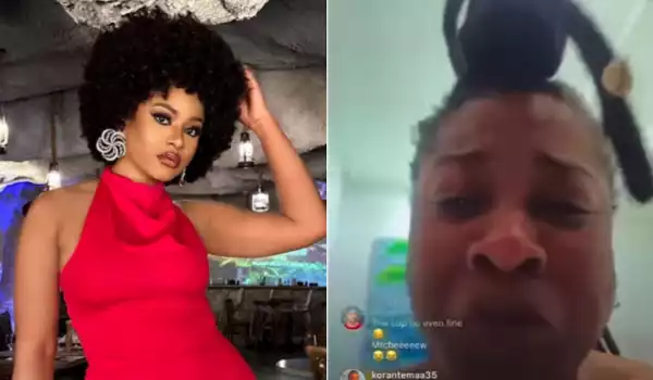 Phyna Breaks Down In Tears After Nigeria Lost In The AFCON Finals (Video)