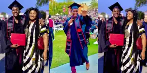 Omotola Jalade’s last child graduates from university
