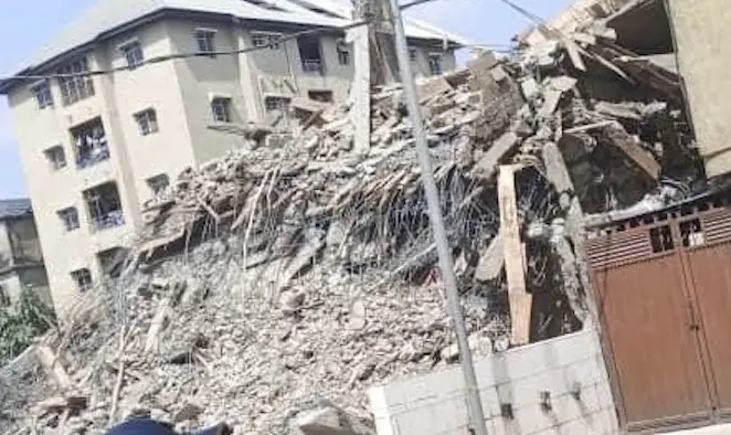 Five storey building under construction in Onitsha collapses