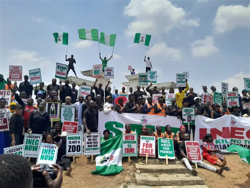 Anti-Tinubu protesters ground Abuja, demand interim govt, fresh polls