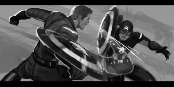 Avengers: Endgame Concept Art Shows Early Look at Cap vs. Cap Fight Sequence
