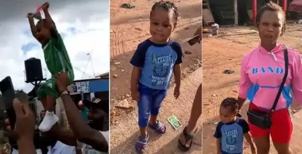 I Am A Single Mum, I Don’t Know Where Her Dad Is – Mother Of Little Girl Spotted In Peter Obi’s Rally Shares Ordeal (Video)
