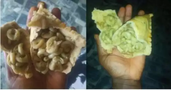 I Bought Meat-Pie And Saw Macaroni Inside – Nigerian Lady Laments (Photos)