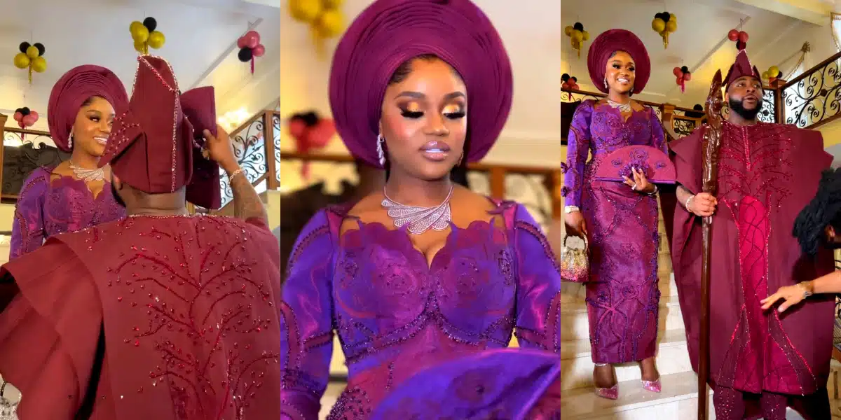 CHIVIDO24: First video of Chioma in her first outfit for her wedding pops up