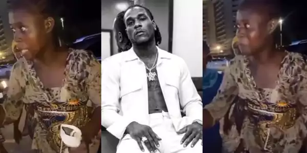 Woman recounts how she weathered all storms to get money for a TV set from singer, Burna Boy (Video)
