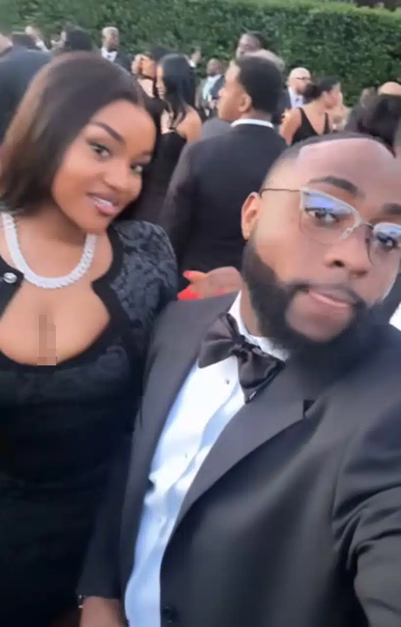 Davido and Chioma flaunt cuteness at family friend’s wedding in US
