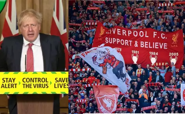 UK prime minister, Boris Johnson announces football fans should be allowed back into stadiums by October in huge boost for next season