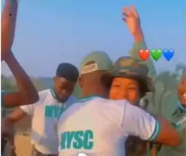 See Reactions After Corps Member Proposed To Soldier At NYSC Camp (Video)
