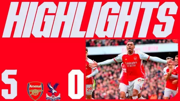 Arsenal vs Crystal Palace 5 - 0 (Premier League 2024 Goals & Highlights)