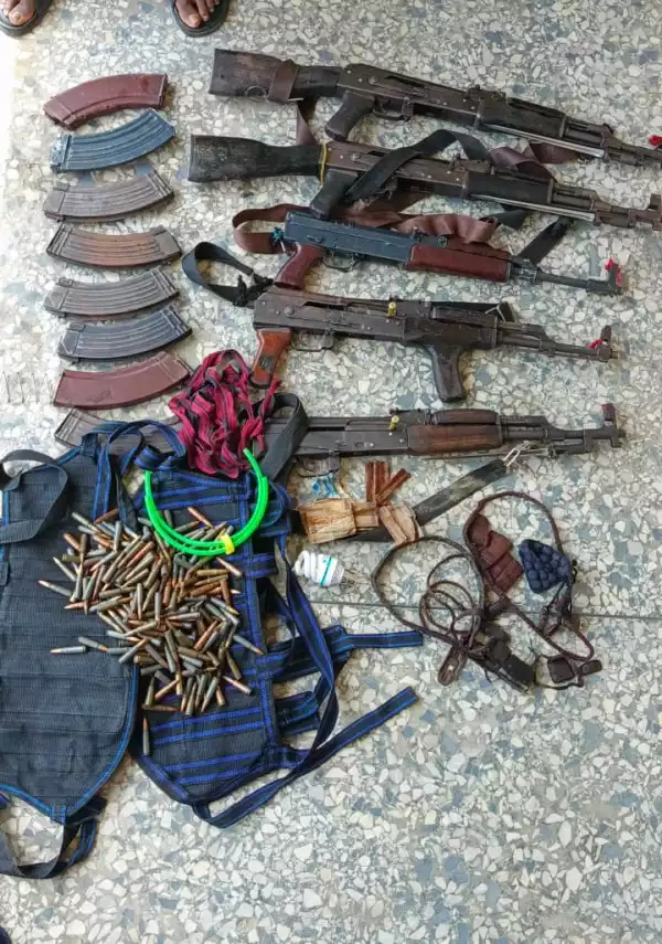 Police recover three AK-49, two AK-47 rifles, ammunition in Delta