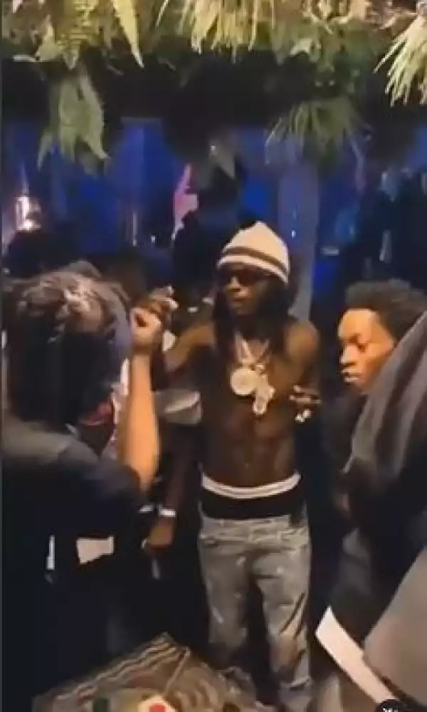 Video Of Naira Marley Greeting His Friends With A 