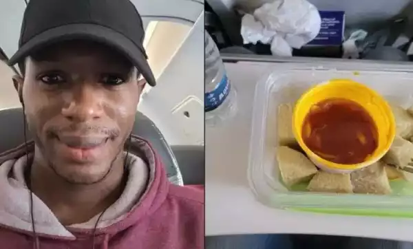 Daniel Regha Boards Flight With ‘Yam And Palm Oil’ To Avoid Poor Airline’s Refreshments