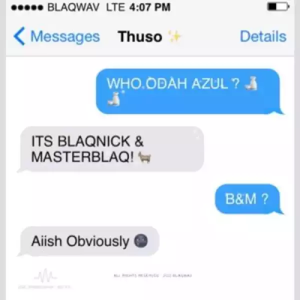 Blaqnick & MasterBlaq – Who Odah Azul