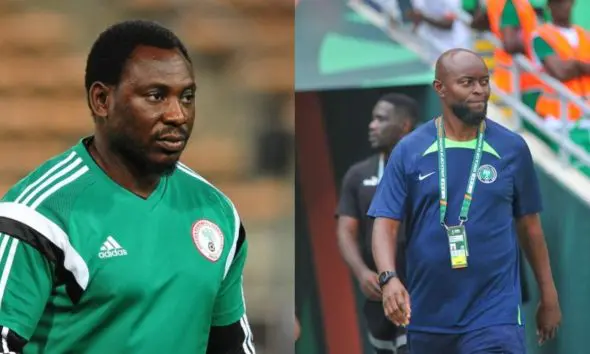 Tension in Super Eagles camp as Amokachi rejects being Finidi George’s assistant