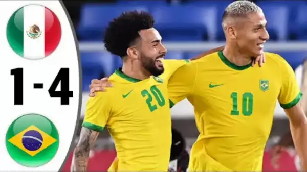 Brazil vs Mexico 0 - 0 (Pen 4 - 1) (Olympic 2021 Goals & Highlights)