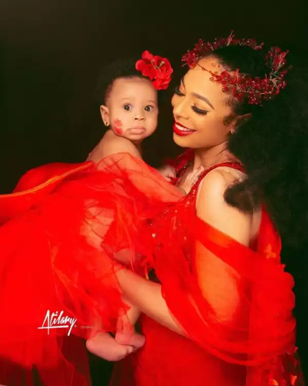 Fans say Tboss’ daughter resembles Olakunle Churchill