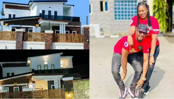 Congraulations To Us – Actor, Junior Pope And His Wife Acquire A New House (Photos)