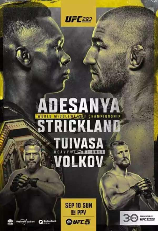 UFC 293 PPV Adesanya Vs Strickland